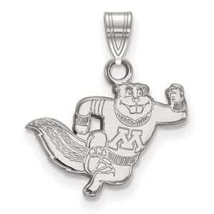 14k White Gold U. of Minnesota Small Logo Pendant